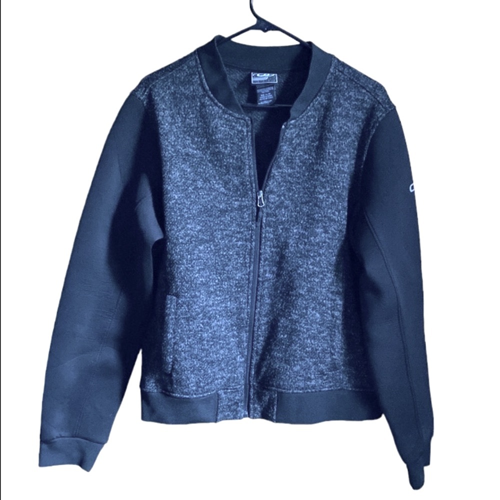 CB Tweed Scuba Bomber Varsity Jacket Sz XL